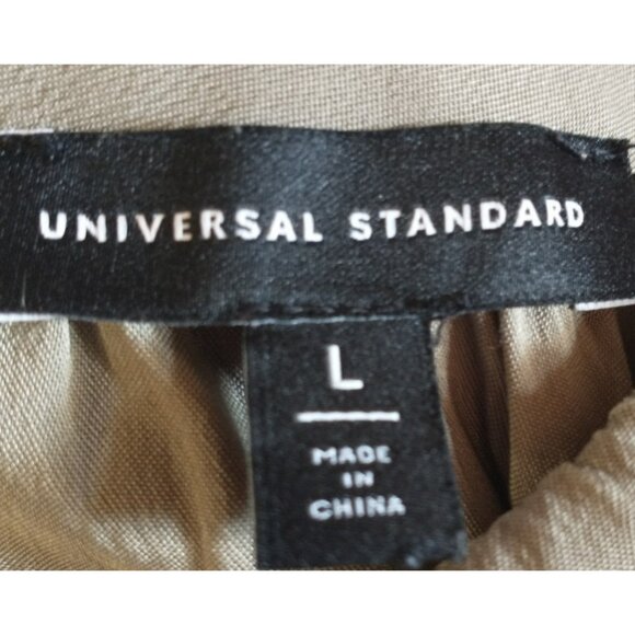 Universal Standard Patricia Blouse Drapy Relaxed Olive Green Top - L (22/24) - Picture 8 of 8